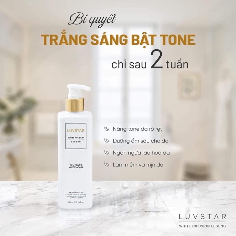 Sữa tắm truyền trắng LUVSTAR