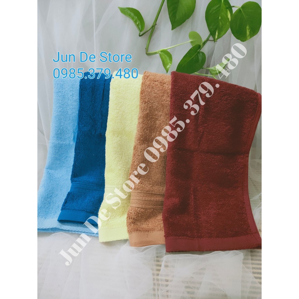Khăn mặt sợi sồi cotton 30x50 ♥ ️SIÊU ĐẸP ♥ ️Khăn cotton Made in Vietnam dày dặn, thấm hút nước cực tốt.