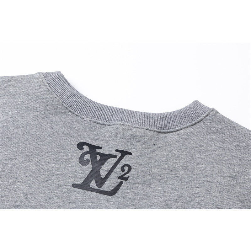 L-simple Áo Sweater Nhiều Màu In Biểu Tượng Logo Trước Và Sau Thiết Kế Khâu Đơn Giản Đa Năng Thời Trang