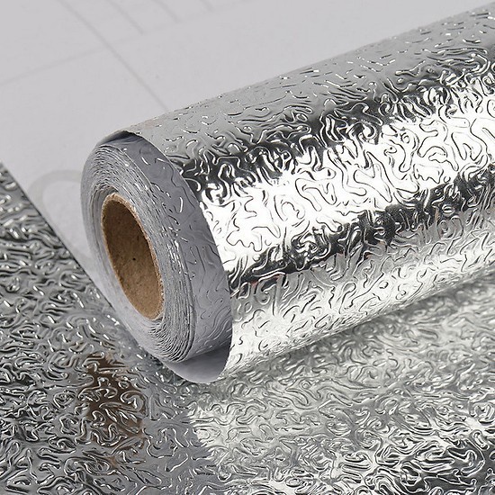 Cuộn Giấy Bạc Dán Bếp Cách Nhiệt Cao Cấp Chống Thấm Tiện Lợi (