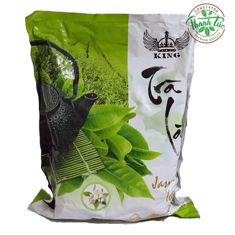 Lục Trà Xanh Lài Pha Trà Sữa Trà Trái Cây King Xuân Thịnh Gói 1kg