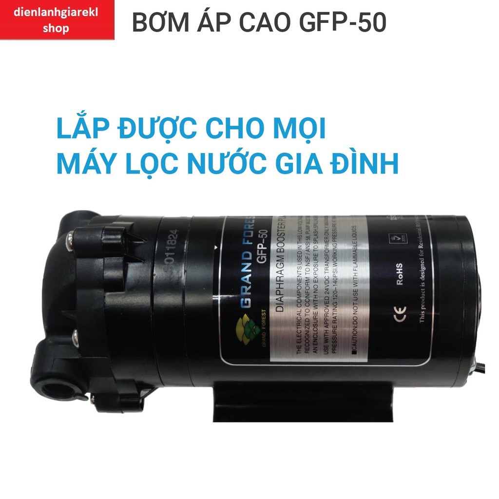 BƠM TĂNG ÁP MÁY LỌC NƯỚC GFP-50 GRAND FOREST 24V DL24