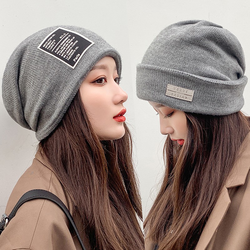 Mũ Dệt Kim Dày Vá  Thời Trang Thu đông Phong Cách Hàn Quốc Dành Cho Nữ