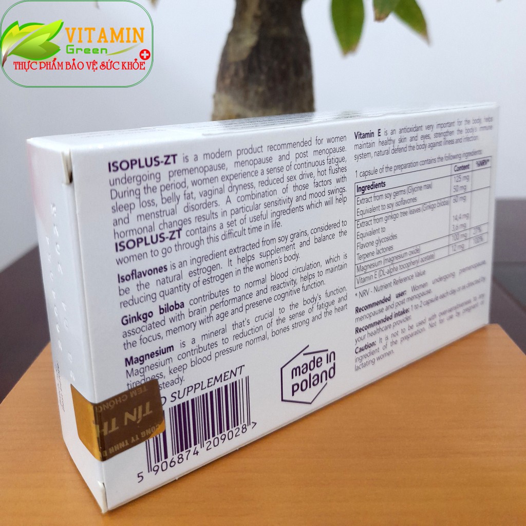 ISOPLUS-ZT BỔ SUNG NỘI TIẾT TỐ, TĂNG CƯỜNG SINH LÝ NỮ | NHẬP KHẨU CHÍNH HÃNG BALAN | BigBuy360 - bigbuy360.vn