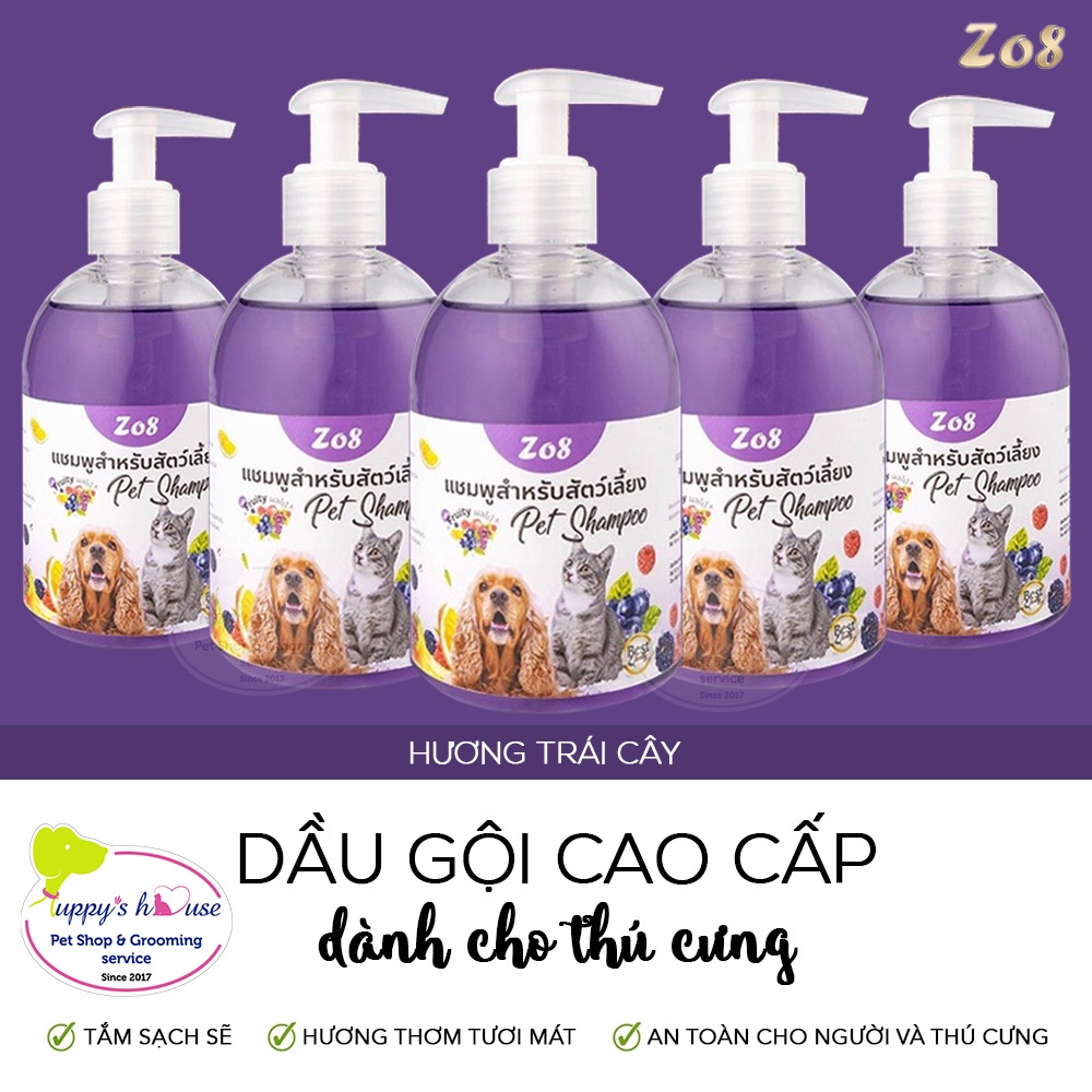 Sữa tắm cao cấp Z08 cho thú cưng_chai 300ml