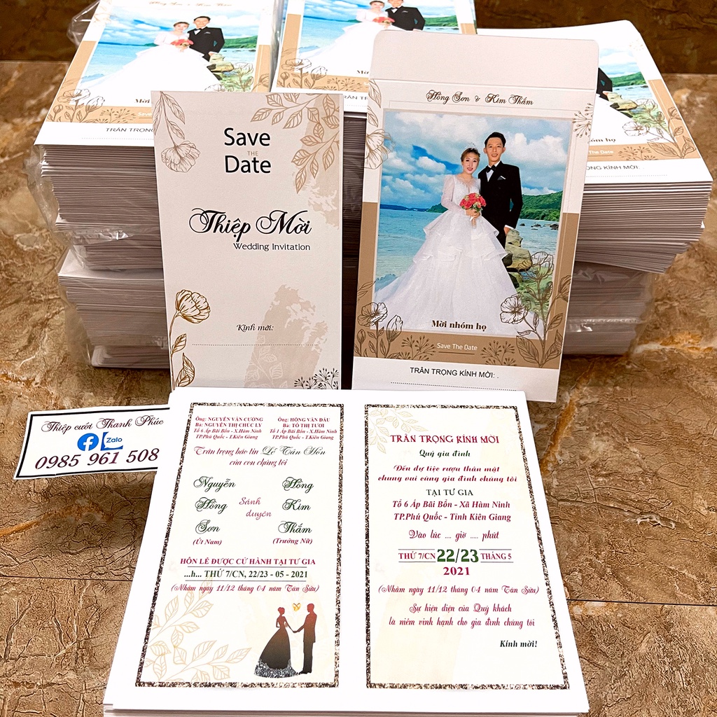 THIỆP CƯỚI PHONG BÌ IN ẢNH VIP 3