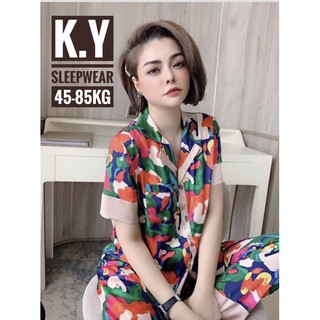 Đồ bộ lụa satin mặc nhà pijama  45-85kg