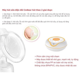 Máy hút sữa điện đôi CMBEAR