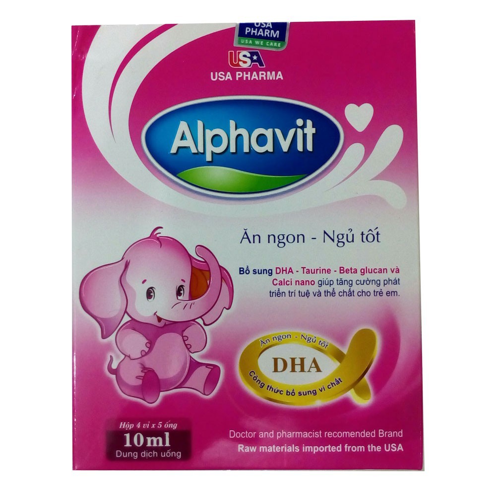 ALPHAVIT ĂN NGON,NGỦ TỐT CHO BÉ (sản phẩm này ko phải là thuốc không có tác dụng thay thế thuốc chữa bệnh)