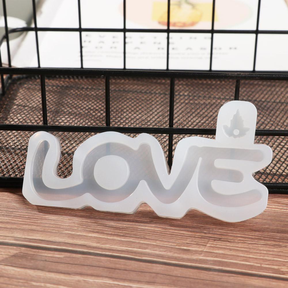LONTIME Khuôn Silicone Làm Mặt Dây Chuyền Hình Chữ LOVE
