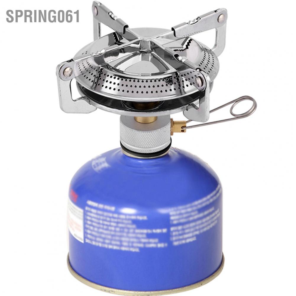 Spring061 Bếp cắm trại mini di động Gấp gas ngoài trời Lò nướng dã ngoại đốt