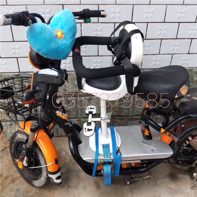 P91-Ghế ngồi xe đạp điện, máy điện cao cấp