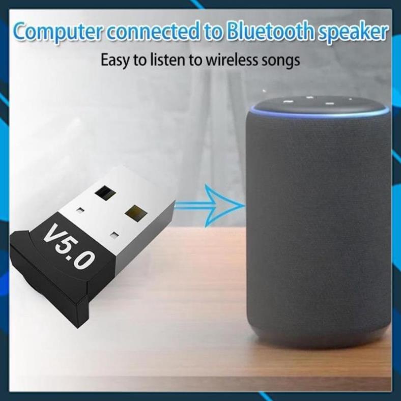 USB Bluetooth 5.0 cho PC -USB Bluetooth Máy tính kết nối 20m V5.0 [TIỆN DỤNG]