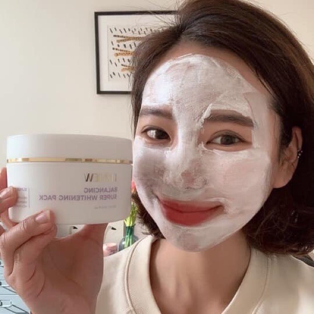 Mặt nạ ủ sáng mịn Lizview Balancing Super Whitening Pack 300ml I Xù Korea