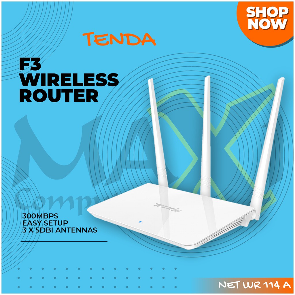 TENDA Ăng Ten F3 3x5dbi 2.4ghz 300mbps Không Dây N300