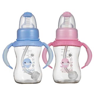 Bình sữa nhựa pes kuku cổ nhỏ có tay cầm ku5835-150ml