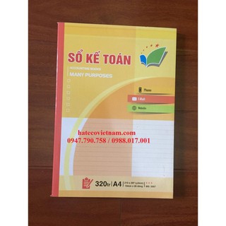 Sổ kế toán tổng hợp a4 - 200 - 300 - 320 trang - sổ kẻ ngang dày - sổ a4 - sổ ghi chép