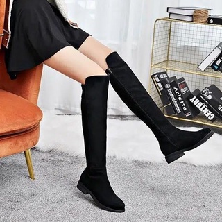 Giày boot cao qua gối phong cách anh quốc thời trang mùa đông mới cho nữ