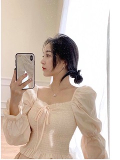 ÁO NUDE BẸT VAI BO EO (KÈM HÌNH THẬT)