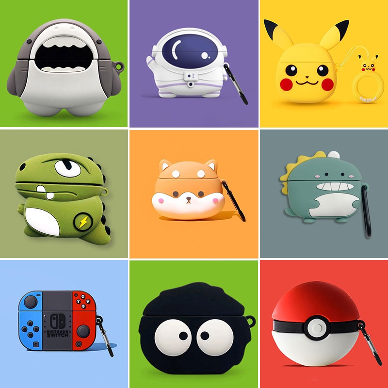 Vỏ ốp case bảo vệ bao đựng Redmi Buds 3 TWS tai nghe không dây bluetooth cute hoạt hình anime silicon chống va đập