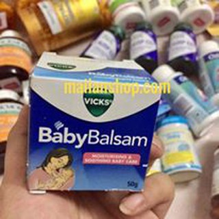 DẦU BÔI GIỮ ẤM PHÒNG HO CẢM LẠNH BABY BALSAM VICKS Ú thumbnail