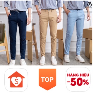 Quần kaki nam đẹp Vintado, ống đứng phom to, vải kaki cao cấp co dãn nhập khẩu LKK8801