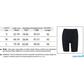 ❀May-nữ Quần Legging Ngắn Co Giãn Eo Cao Đan Gân Màu Trơn Quần Thường Ngày Mồ Hôi