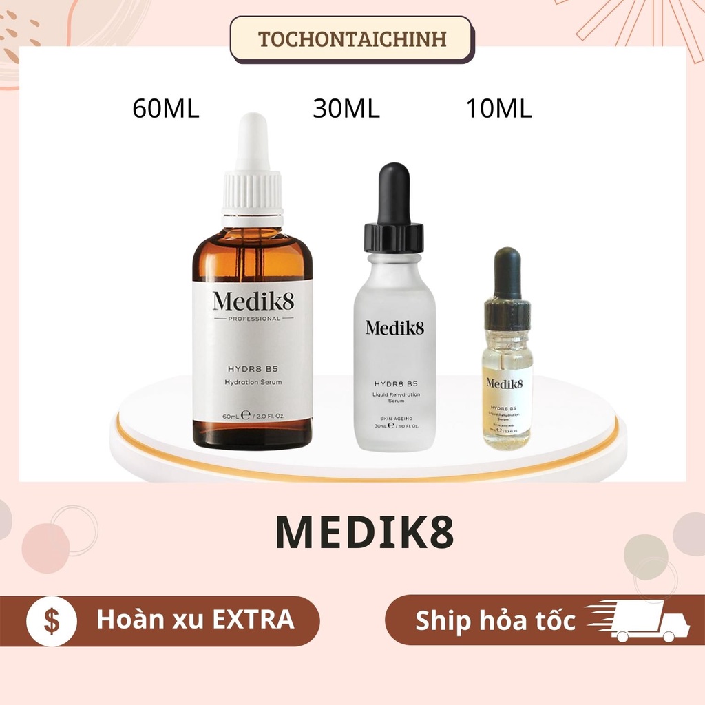 Serum dưỡng ẩm phục hồi Medik8 Hydr8 B5 size 60ml [DATE 1/2024]