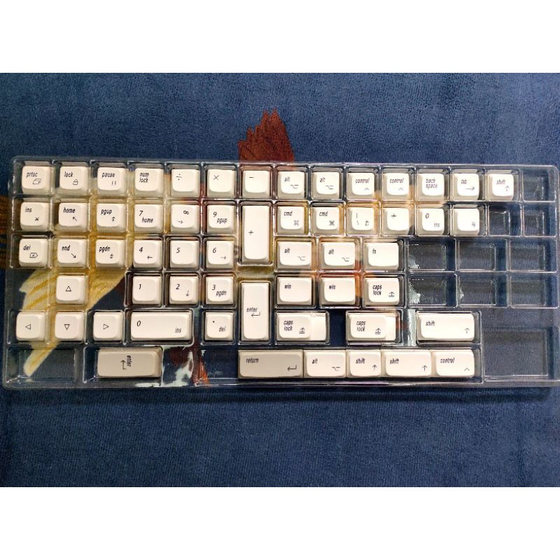 Bộ keycap XM Apple thick PBT dyesub 166 nút cho bàn phím cơ