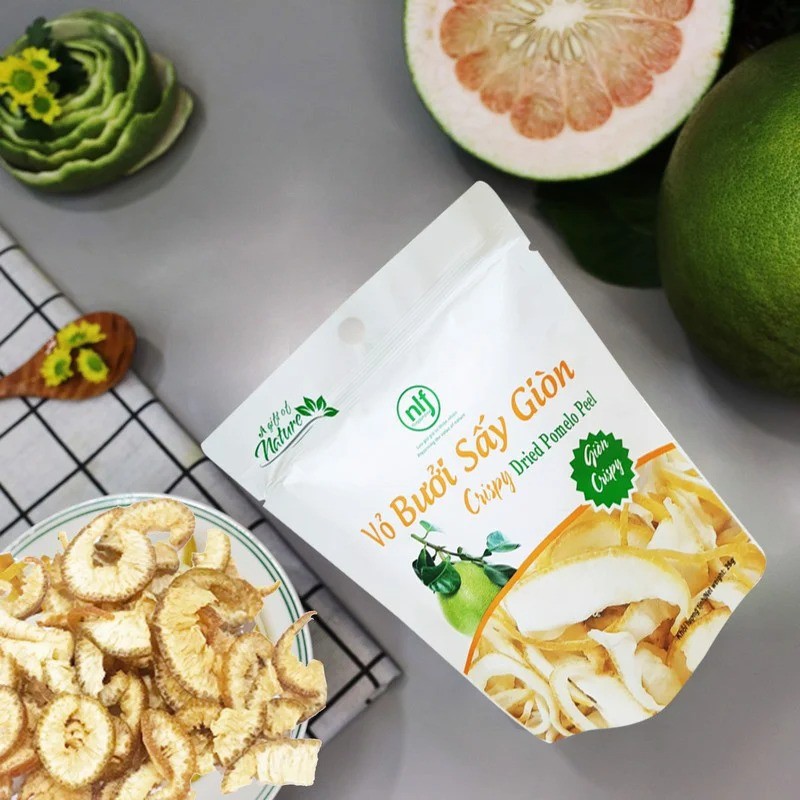 Vỏ Bưởi Sấy Giòn Nonglamfood 45g | Ăn vặt đẹp da | Healthy Snack | Ăn vặt văn phòng