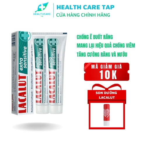 Kem Đánh Răng Chống Ê Buốt Lacalut Sensitive CHÍNH HÃNG ĐỨC, Đánh Răng Nhạy Cảm Và Ê Buốt Răng