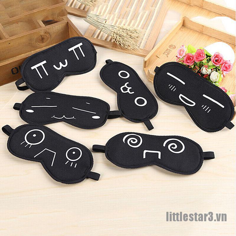Miếng Bịt Mắt Bằng Lụa Mềm In Họa Tiết Hoạt Hình Dễ Thương