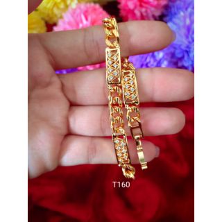 Lắc tay nữ đính đá mạ vàng siêu đẹp