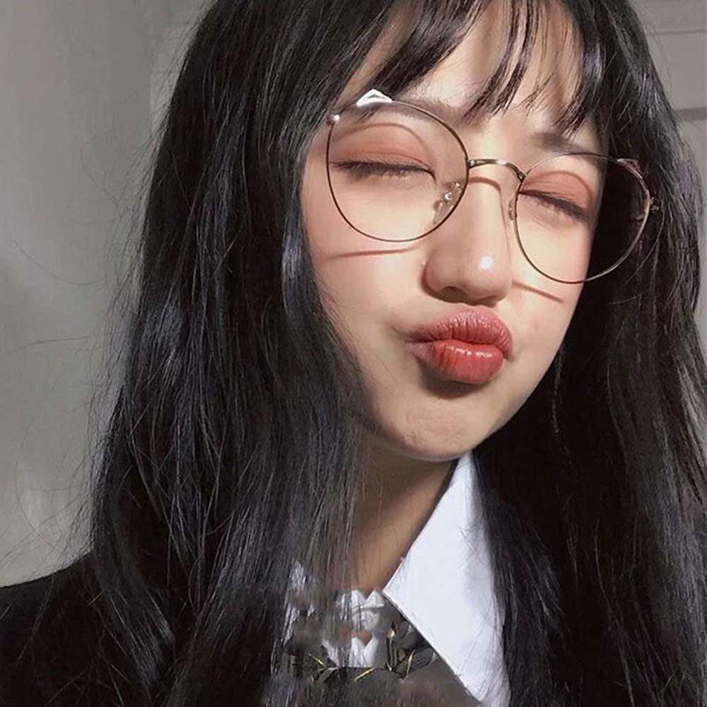Kính Mát Gọng Kim Loại Phong Cách Vintage Oversize