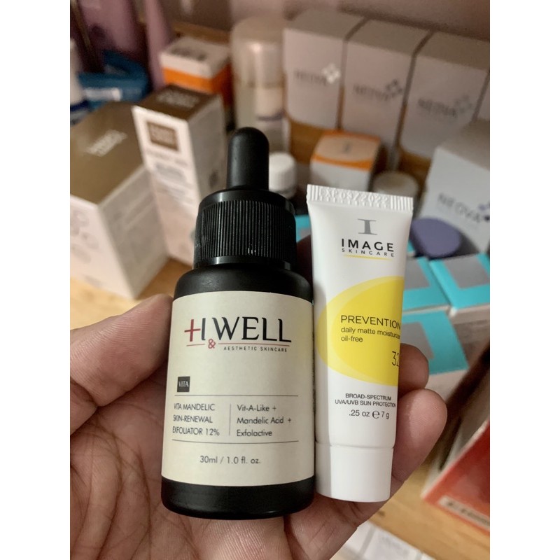 [ Tặng KCN Image ] Serum Hwell Sáng Da Tẩy Tế Bào chết