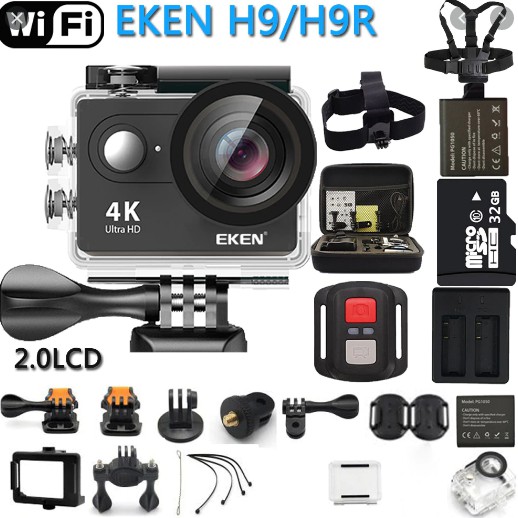 tặng thẻ nhớ 64gb Camera hành trình 4k Eken H9r bản mới V9 v8 v7 camera wifi xe máy oto phượt chống nước chống rung | BigBuy360 - bigbuy360.vn