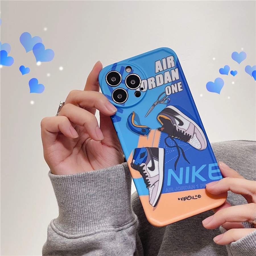 Ốp Điện Thoại Silicon Hình Giày AIR JORDAN Cho iPhone 13 Pro Max iPhone 12 Pro Max iPhone 11 Pro Max X XR XS Max 7 8 Plus