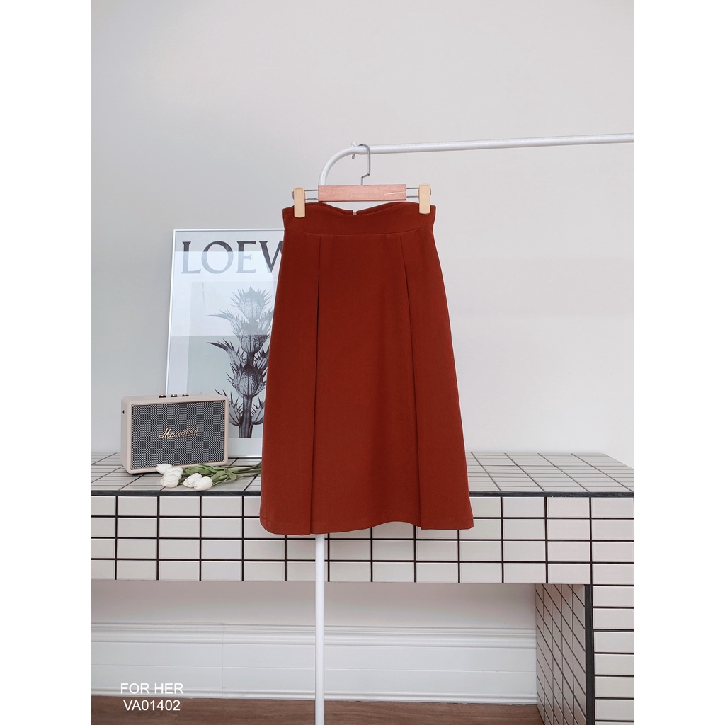 Chân váy dài xếp ly VA0140