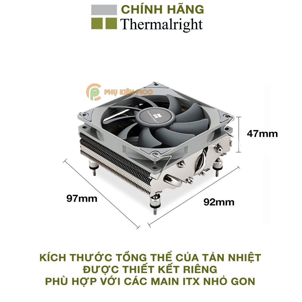 Quạt tản nhiệt CPU ThermalRight AXP 90 - Fan CPU ITX ThermalRight - Fan itx case