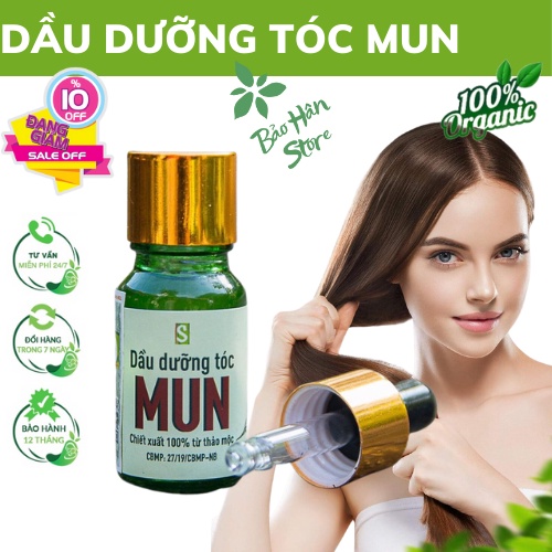 Tinh Dầu Dưỡng Tóc MUN Chiết Xuất Từ Thảo Dược Thiên Nhiên Phục Hồi Tóc Hư Tổn Ngăn Tóc Gãy Dụng Kích Thích Mọc Tóc