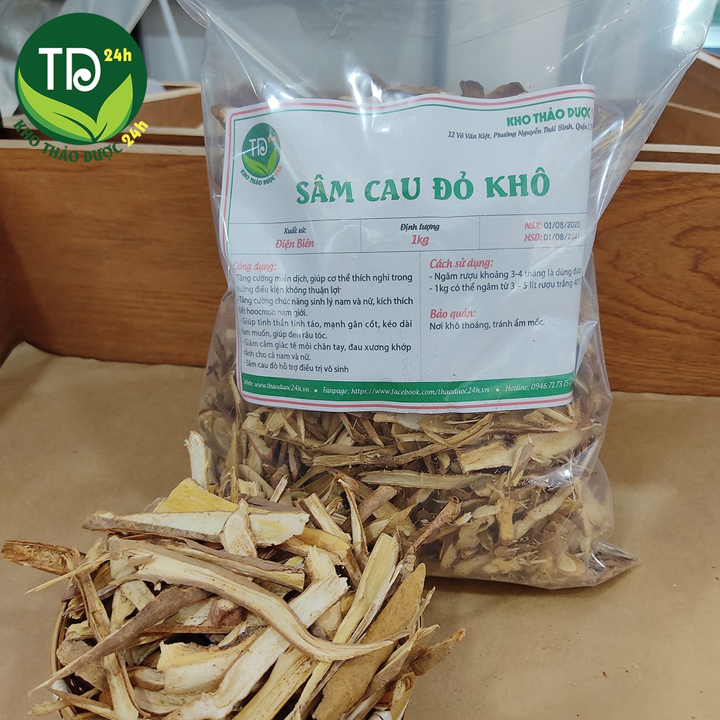 [1kg] Sâm cau khô, sâm rừng Tây Bắc | Kho thảo dược 24h
