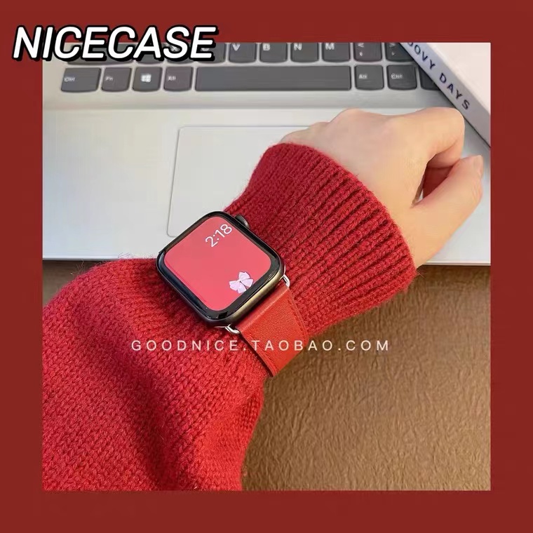 Dây Đeo Bằng Da Chất Lượng Cao Cho Đồng Hồ Apple watch 45 41 MM 45MM 41MM 40MM 44MM 42MM 38MM Series 7 6 Se 5 4 3 2