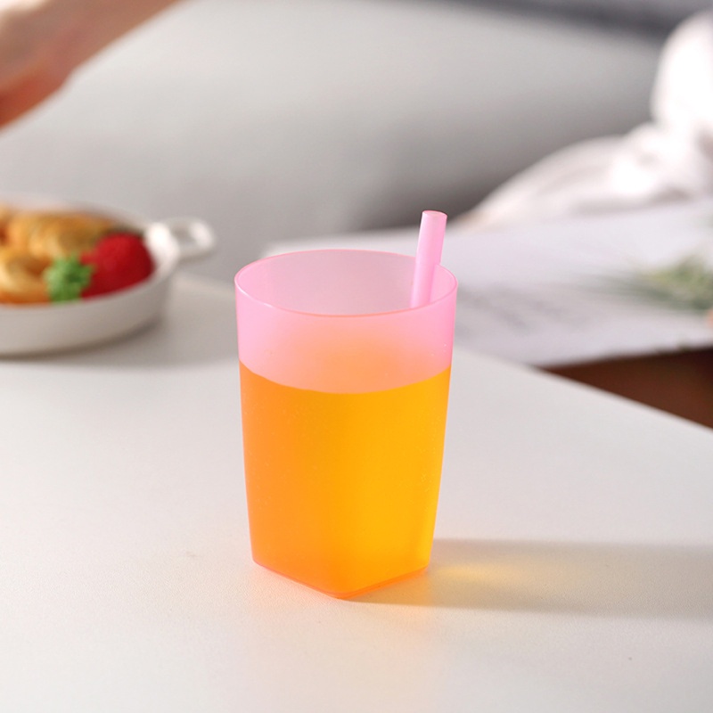 Cốc Uống Nước Màu Sắc Ngọt Ngào Dung Tích Lớn Có Thể Tái Sử Dụng