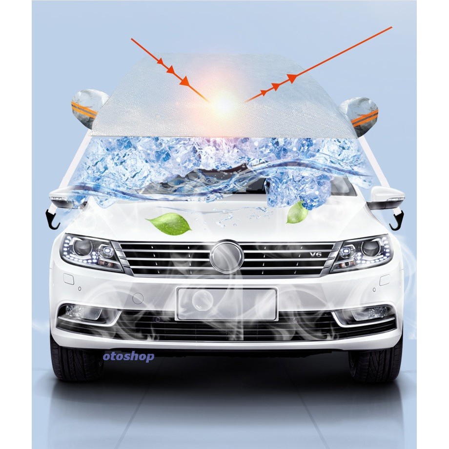 Tấm che nắng kính chắn gió vải Peva tráng nhôm cách nhiệt,phản quang model-OTOS01