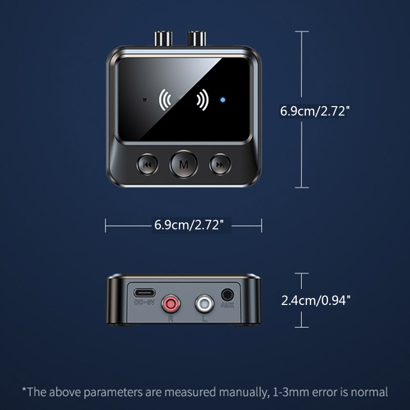 Thiết Bị Nhận Tín Hiệu Âm Thanh Bluetooth 5.1 Kỹ Thuật Số Hỗ Trợ Thẻ TF MP3 Play NFC LED