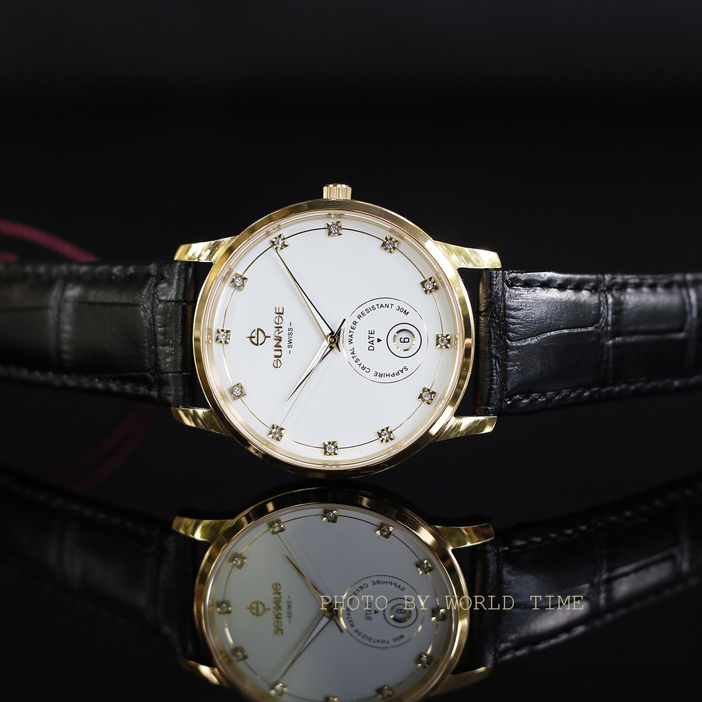 Đồng Hồ Nam Dây Da Sunrise 1138SA, Full Box, Bảo Hành 3 Năm, Sapphire Chống Xước, Chống Nước | BigBuy360 - bigbuy360.vn