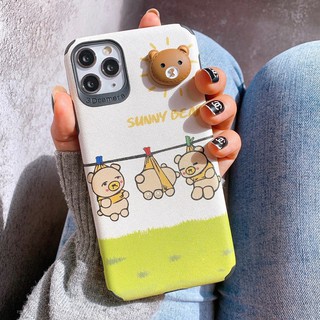 Ốp Lưng IPHONE -ANDROID Da IMD Hình Nổi Bear x Rabbit