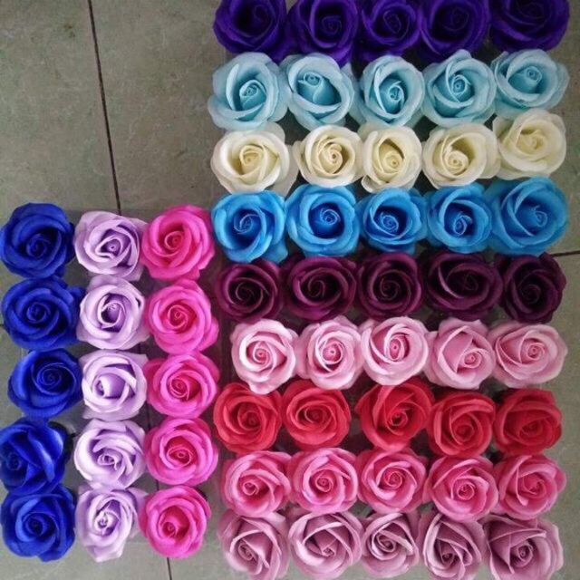 Sỉ đầu bông hoa sáp 4 lớp-sẵn số lượng cực lớn - HN