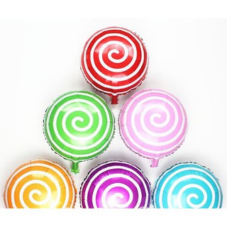 Bóng hình kẹo xoắn trang trí sinh nhật size 50cm