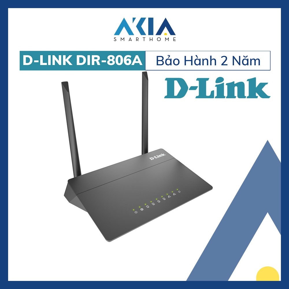 Phát Wifi DLINK DIR-806A Chính hãng (2 anten 5dBi, 750Mbps, 2 băng tần, 4LAN). VI TÍNH QUỐC DUY